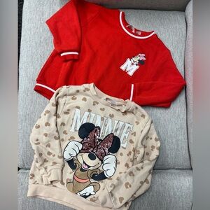 H & M Disney Minnie sweatshirts size 4-6y